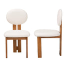 Boucle Japandi Dining Chairs 2 | Bali Loom Kacela | Oroatrade.com
