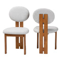 Boucle Japandi Dining Chairs 2 | Bali Loom Kacela | Oroatrade.com
