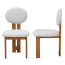 Boucle Japandi Dining Chairs 2 | Bali Loom Kacela | Oroatrade.com