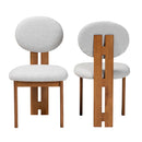 Boucle Japandi Dining Chairs 2 | Bali Loom Kacela | Oroatrade.com