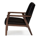 Panel Stitched Leather Inspired Lounge Chair | Bali Loom Nikko | Oroatrade.com