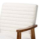 Channeled Cream Boucle Lounge Chair | Bali Loom Stratton | Oroatrade.com