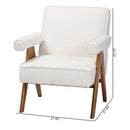 Cream Boucle Japandi Accent Armchair | Bali Loom Georgina | Oroatrade.com