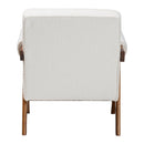 Cream Boucle Japandi Accent Armchair | Bali Loom Georgina | Oroatrade.com