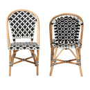Woven Indoor Semi Outdoor Bistro Chairs 2 | Bali Loom Ambre | Oroatrade.com