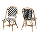 Woven Indoor Semi Outdoor Bistro Chairs 2 | Bali Loom Ambre | Oroatrade.com