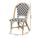 Woven Indoor Semi Outdoor Bistro Chairs 2 | Bali Loom Ambre | Oroatrade.com