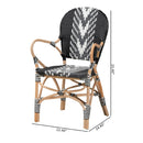 Two Toned Weaving Dining Chair | Bali Loom Wallis | Oroatrade.com