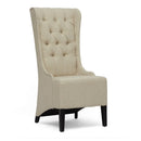 Beige Linen High Back Accent Chair | Bali Loom Vincent | Oroatrade.com