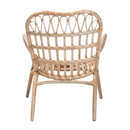 Rattan Openwork Bohemian Lounge Chair | Bali Loom Bajo | Oroatrade.com
