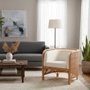 Curved Woven Rattan Accent Chair | Bali Loom Bandung | Oroatrade.com