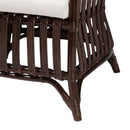 Dark Brown Bohemian Accent Chair | Bali Loom Brooklyn | Oroatrade.com