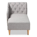 Scroll Back Tufted Chaise Lounge | Bali Loom Emeline | Oroatrade.com