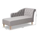 Scroll Back Tufted Chaise Lounge | Bali Loom Emeline | Oroatrade.com