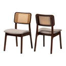Woven Rattan Back Dining Chairs 2 | Bali Loom Dannon | Oroatrade.com