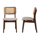 Woven Rattan Back Dining Chairs 2 | Bali Loom Dannon | Oroatrade.com