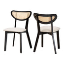Crescent Rattan Back Dining Chairs 2 | Bali Loom Dannell | Oroatrade.com