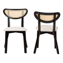 Crescent Rattan Back Dining Chairs 2 | Bali Loom Dannell | Oroatrade.com