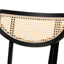 Crescent Rattan Back Dining Chairs 2 | Bali Loom Dannell | Oroatrade.com
