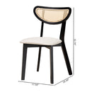 Crescent Rattan Back Dining Chairs 2 | Bali Loom Dannell | Oroatrade.com