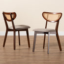 Crescent Rattan Back Dining Chairs 2 | Bali Loom Dannell | Oroatrade.com