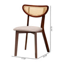 Crescent Rattan Back Dining Chairs 2 | Bali Loom Dannell | Oroatrade.com