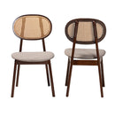 Contract furniture - Mid Century Padded Wooden Dining Chairs 2 - www.oroatrade.com