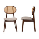 Contract furniture - Mid Century Padded Wooden Dining Chairs 2 - www.oroatrade.com