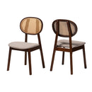 Contract furniture - Mid Century Padded Wooden Dining Chairs 2 - www.oroatrade.com