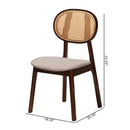 Contract furniture - Mid Century Padded Wooden Dining Chairs 2 - www.oroatrade.com