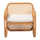 Contract furniture - Rattan Cane Cushioned Lounge Chair - www.oroatrade.com