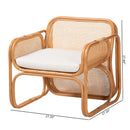 Contract furniture - Rattan Cane Cushioned Lounge Chair - www.oroatrade.com