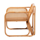 Contract furniture - Rattan Cane Cushioned Lounge Chair - www.oroatrade.com