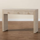 Natural Grasscloth 3 Drawer Console Table | Bali Loom Cielo | Oroatrade.com