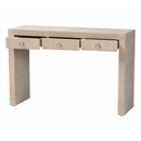 Natural Grasscloth 3 Drawer Console Table | Bali Loom Cielo | Oroatrade.com