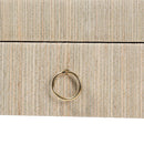 Natural Grasscloth 3 Drawer Console Table | Bali Loom Cielo | Oroatrade.com