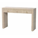Natural Grasscloth 3 Drawer Console Table | Bali Loom Cielo | Oroatrade.com