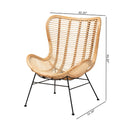 Rattan Bohemian Accent Chair | Bali Loom Colorado | Oroatrade.com