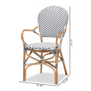 Indoor Outdoor Two Toned Weaving Bistro Chairs 2 | Bali Loom Naila | Oroatrade.com