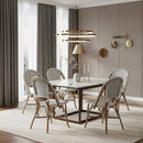 White Weaving Indoor Outdoor Bistro Chair | Bali Loom Genica | Oroatrade.com