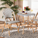 White Weaving Indoor Outdoor Bistro Chair | Bali Loom Genica | Oroatrade.com