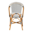 White Weaving Indoor Outdoor Bistro Chair | Bali Loom Genica | Oroatrade.com