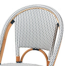 Two Toned Weaving Indoor Outdoor Bistro Chair | Bali Loom Genica | Oroatrade.com