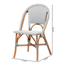 Two Toned Weaving Indoor Outdoor Bistro Chair | Bali Loom Genica | Oroatrade.com
