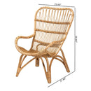 Rattan Modern Bohemian Lounge Chair | Bali Loom Earvin | Oroatrade.com