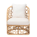 Sloped Arm Rattan Accent Chair | Bali Loom Patsy | Oroatrade.com