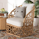 Sloped Arm Rattan Accent Chair | Bali Loom Patsy | Oroatrade.com