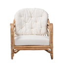Natural Rattan Padded Lounge Chair | Bali Loom Aliane | Oroatrade.com