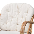 Natural Rattan Padded Lounge Chair | Bali Loom Aliane | Oroatrade.com