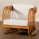 Modern Indoor Outdoor Boho Rattan Lounge Chair | Bali Loom Corsa | Oroatrade.com